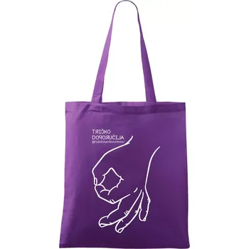 Tričko doporučila fuserinavsehodruhu - Taška bavlněná - 42 x 38 cm ( Fialová )