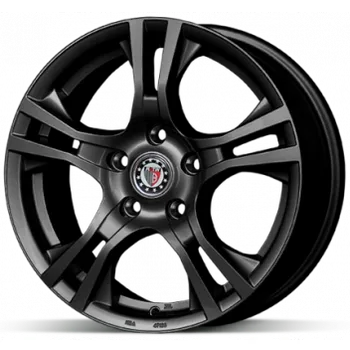Alu kolo Platin P53 Matt Black 6x15 4x100 ET38