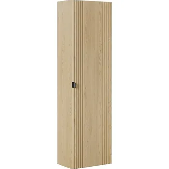 Koupelnový nábytek Vysoká koupelnová skříňka Ovalia 80-40-1D dub Cremona