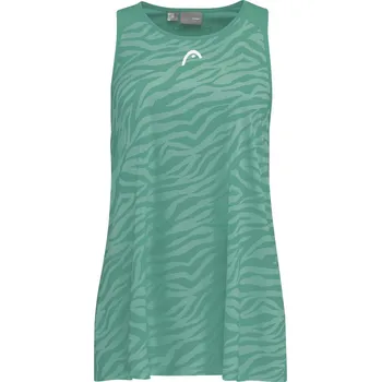 Dámský tenisový top Head Agility Tank Top W - nile green/print vision w Zelený (XS)