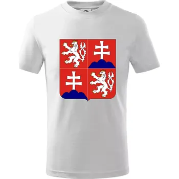 Znak Česká a Slovenská Federativní Republika 1990–1992 - Tričko dětské bavlněné - 98 cm / 2 roky ( Bílá )