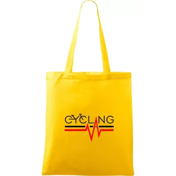 Cycling ekg - Taška bavlněná - 42 x 38 cm ( Žlutá )