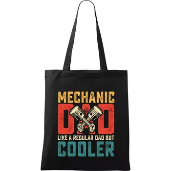 Nákupní taška Mechanic dad like a regular dad but cooler - Taška bavlněná - 42 x 38 cm ( Černá )