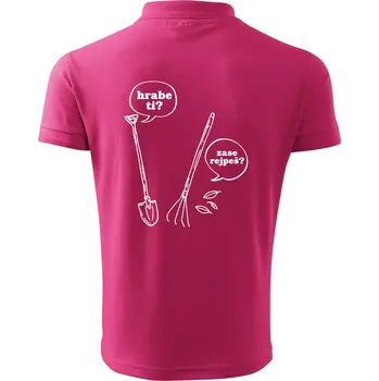 Pánská košile Hrabe ti, už zase rejpeš - Polokošile pánská Pique Polo 203 - L ( Purpurová )