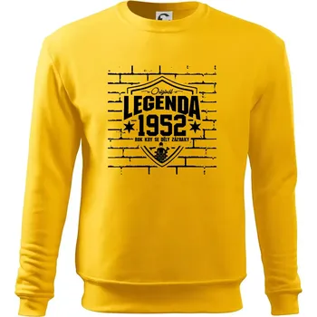 Pánská mikina Zedník - legenda - 1952 - Mikina Essential pánská - 3XL ( Žlutá )