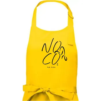 Kuchyňská zástěra No co no nic kolo - Dámská zástěra na vaření - Univerzální velikost ( Žlutá )
