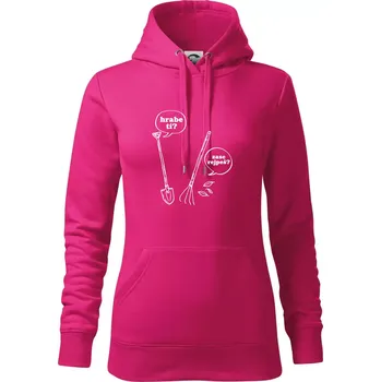 Dámská mikina Hrabe ti, už zase rejpeš - Mikina dámská Cape s kapucí - 2XL ( Purpurová )