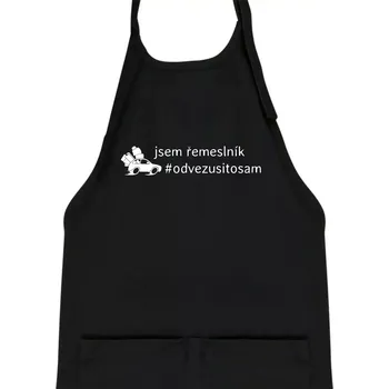 Kuchyňská zástěra Odvezu si to sám - Dětská zástěra na vaření - Univerzální velikost ( Černá )