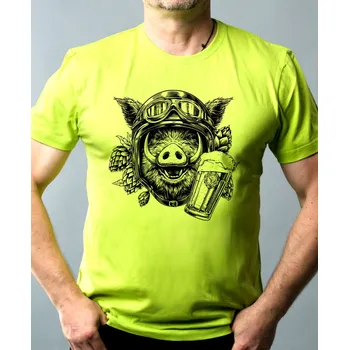 Pivní divočák - Pánské tričko Basic - Nejoblíbenější - S