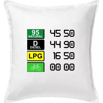 Polštář Kolo je eko ceny - Polštář 50x50 - 50x50 - Včetně výplně ( Bílá )
