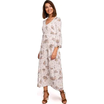 Dámské šaty Dámské boho maxi šaty s krajkovými vsadkami, XXL i240_145761_2:XXL