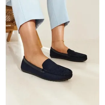 Dámské mokasíny Tmavě modré látkové mokasíny Solea, 36 i240_207485_2:36