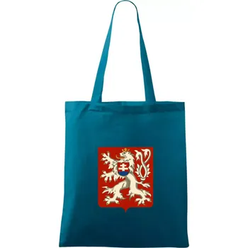 Znak malý První Republika československá 1918–1920 - Taška bavlněná - 42 x 38 cm ( Petrolejová )