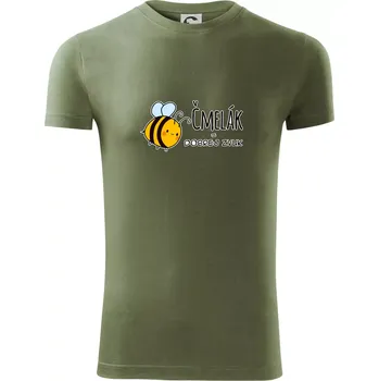 Čmelák = dobrej zvuk - Viper FIT - Pánské zůžené tričko - 3XL ( Khaki )