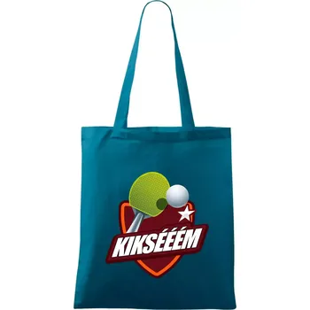 Stolní tenis - Kiksééém - Taška bavlněná - 42 x 38 cm ( Petrolejová )