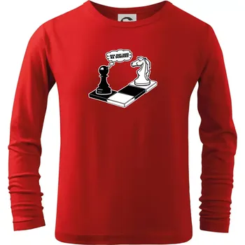 Jdem hrát radši na schovku - Triko dětské Long Sleeve - 158 cm/12 let ( Červená )