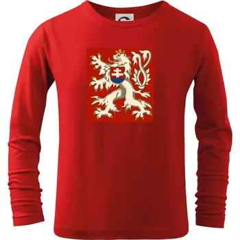 Dětská móda Znak ČSR - Československá republika (1948–1960) - Triko dětské Long Sleeve - 134 cm/8 let ( Červená )