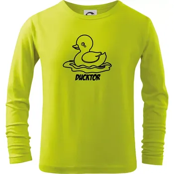 Chlapecké oblečení Ducktor - Triko dětské Long Sleeve - 158 cm/12 let ( Limetková )