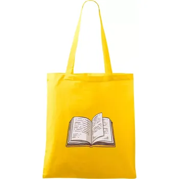 Kniha barevná otevřená - Taška bavlněná - 42 x 38 cm ( Žlutá )
