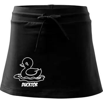 Dámská sukně Ducktor - Sportovní sukně - two in one - XS ( Černá )