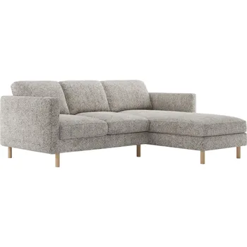 Pohovka Micadoni Béžovošedá rohová pohovka Eden 223 cm, pravá