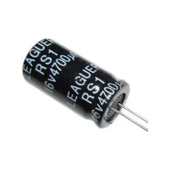Kondenzátor 4700uF/16V 105° 13x25x7,5mm ELEKTROLYTICKÝ RADIÁLNÍ KONDENZÁTOR