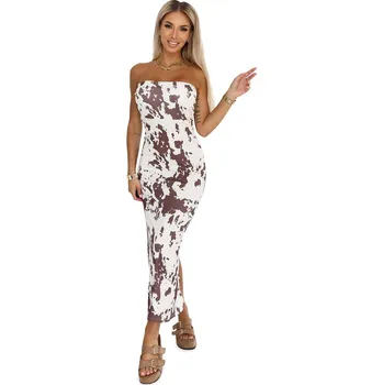 Dámské šaty Dámské šaty Savannah- krémové- boho- bez ramínek, krémová Univerzální i41_9999957921_2:krémová_3:Univerzální_