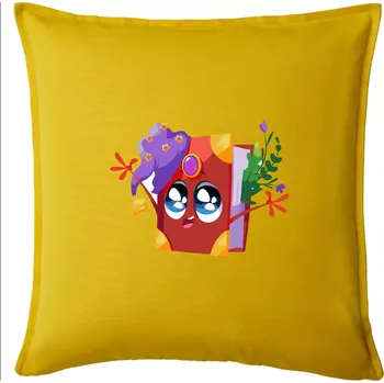 Polštář Kreslená kniha kouzelná - Polštář 50x50 - 50x50 - Pouze potah ( Žlutá )