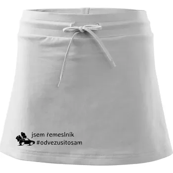 Dámská sukně Odvezu si to sám - Sportovní sukně - two in one - M ( Bílá )