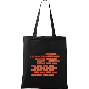Legendární zedník 30 - Taška bavlněná - 42 x 38 cm ( Černá )
