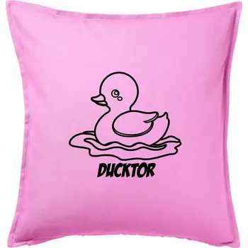 Polštář Ducktor - Polštář 50x50 - 50x50 - Včetně výplně ( Růžová )