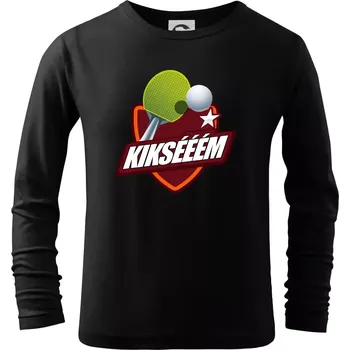 Chlapecké tričko Stolní tenis - Kiksééém - Triko dětské Long Sleeve - 134 cm/8 let ( Černá )