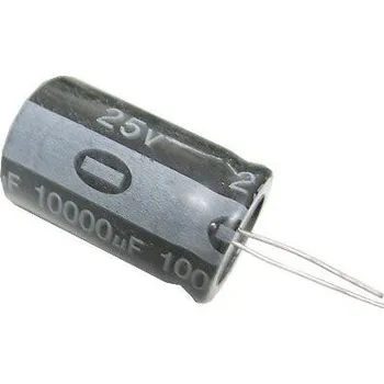 Kondenzátor 10000uF/25V 105° 18x42x10mm ELEKTROLYTICKÝ RADIÁLNÍ KONDENZÁTOR