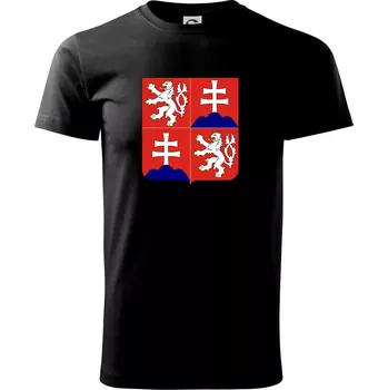 Pánské tričko Znak Česká a Slovenská Federativní Republika 1990–1992 - Triko extra velké (5-8XL) - 7XL ( Černá )