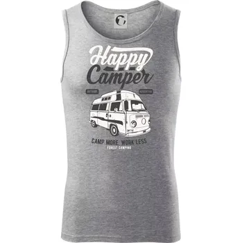 Happy Camper - Tílko pánské Core - M ( Tmavě šedý melír )