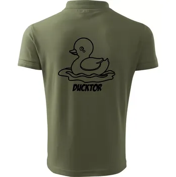 Pánská košile Ducktor - Polokošile pánská Pique Polo 203 - 5XL ( Khaki )