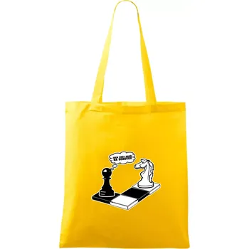 Jdem hrát radši na schovku - Taška bavlněná - 42 x 38 cm ( Žlutá )