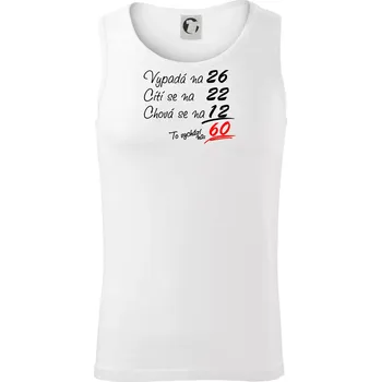 Pánské termoprádlo Vypadá, cítí se, chová se - 60 let - Tílko pánské Core - L ( Bílá )