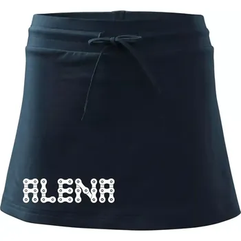 Dámská sukně Řetěz - Vaše jméno - Sportovní sukně - two in one - XL ( Námořní modrá (velmi tmavá - téměř černá) )