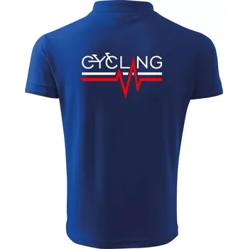 Pánská košile Cycling ekg - Polokošile pánská Pique Polo 203 - 5XL ( Královská modrá )
