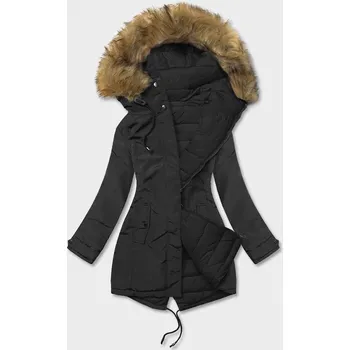 Dámská cargo bunda Dámská černá dvoustranná zimní bunda s syntetickou výplní, odstíny černé XL (42) i392_21227-53