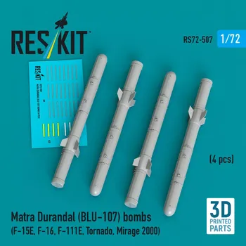 Plastikový model Reskit 1/72 Matra Durandal (BLU-107) bombs (4 pcs.)
