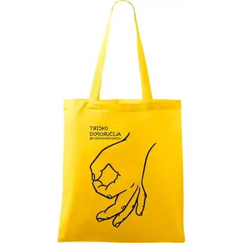 Tričko doporučila fuserinavsehodruhu - Taška bavlněná - 42 x 38 cm ( Žlutá )