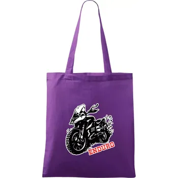 Moto Enduro - Taška bavlněná - 42 x 38 cm ( Fialová )