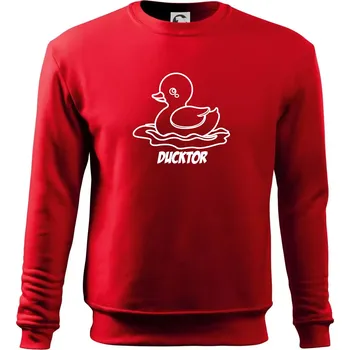 Chlapecké tričko Ducktor - Mikina Essential dětská - 158 cm/12 let ( Červená )