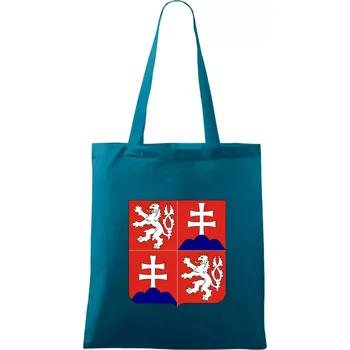 Znak Česká a Slovenská Federativní Republika 1990–1992 - Taška bavlněná - 42 x 38 cm ( Petrolejová )