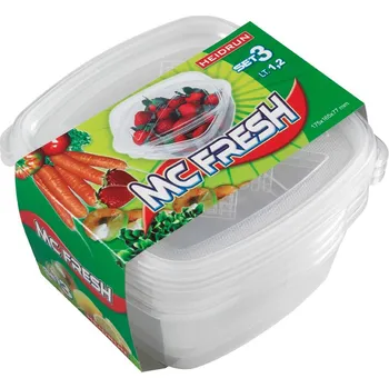 Dóza na potraviny HEIDRUN - Dóza MC FRESH sada 3ks 1,2l