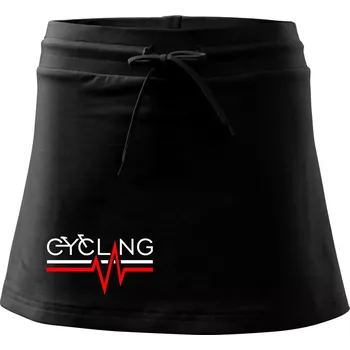 Dámská sukně Cycling ekg - Sportovní sukně - two in one - XS ( Černá )