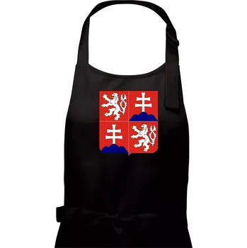 Kuchyňská zástěra Znak Česká a Slovenská Federativní Republika 1990–1992 - Pánská zástěra na vaření - Univerzální velikost ( Černá )