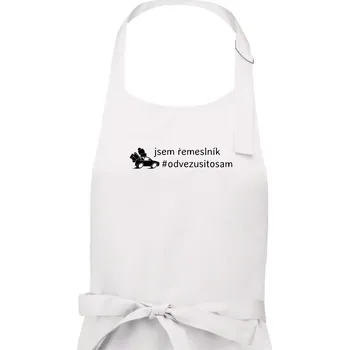 Kuchyňská zástěra Odvezu si to sám - Dámská zástěra na vaření - Univerzální velikost ( Bílá )